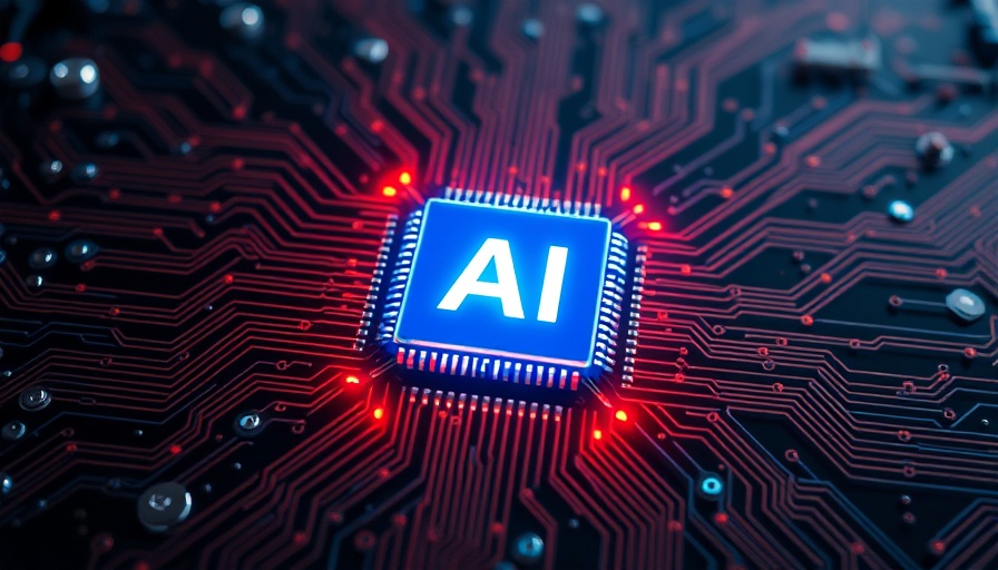 AI microchip glowing on circuit board, symbolizing Nvidia stock.