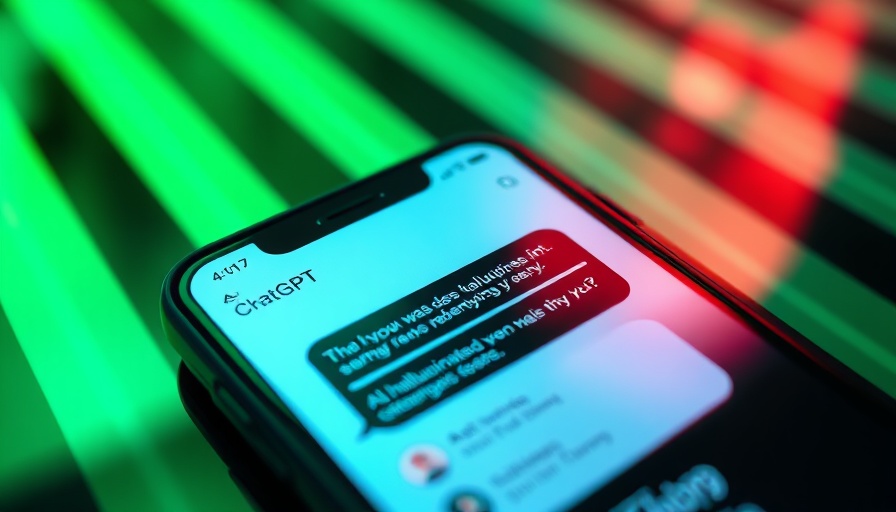 ChatGPT conversation about AI hallucinations on a smartphone screen.