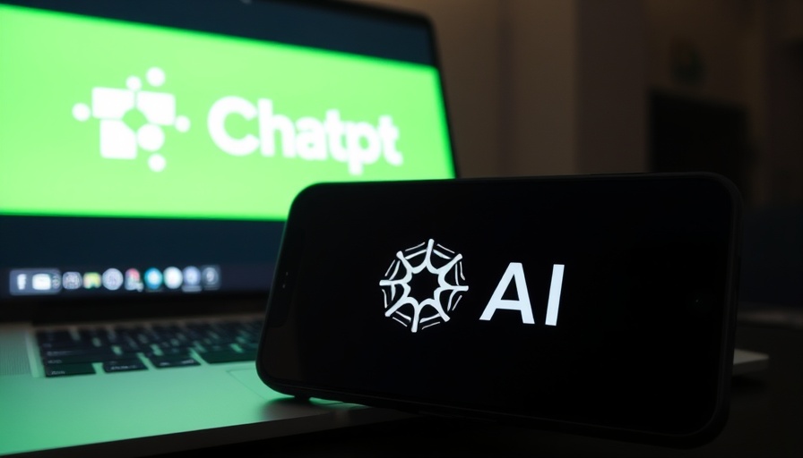 OpenAI logo on phone and ChatGPT logo on laptop representing AI hallucinations.