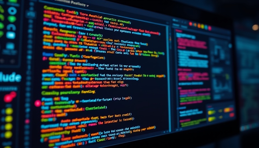 Futuristic digital coding interface with Claude AI theme.