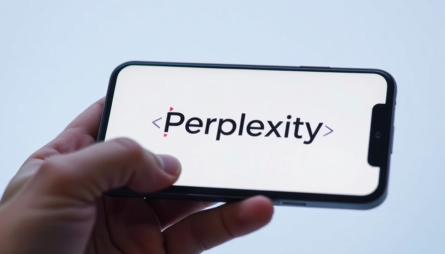 Perplexity AI logo displayed on smartphone screen, close-up shot.