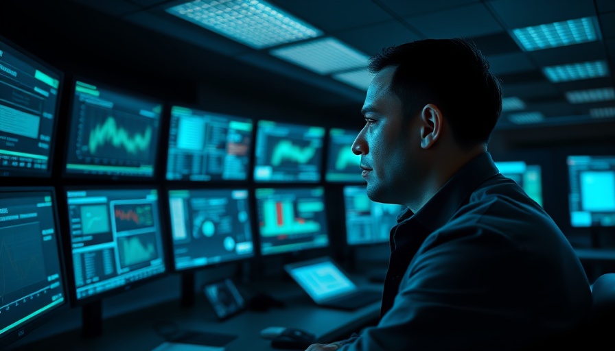 Focused professional reviews data on multiple screens, agentic AI theme.