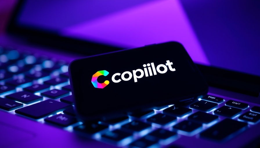 Smartphone with Copilot logo on keyboard, representing anthropic AI integration in Microsoft Office 365.