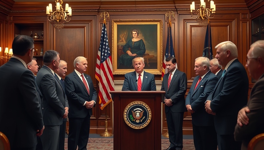 Officials discussing OpenAI Oracle data center deal at formal event.