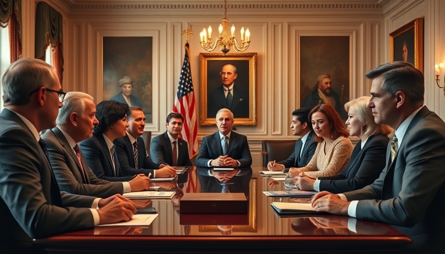 Leaders discussing OpenAI Oracle $300 Billion Deal in a formal setting.