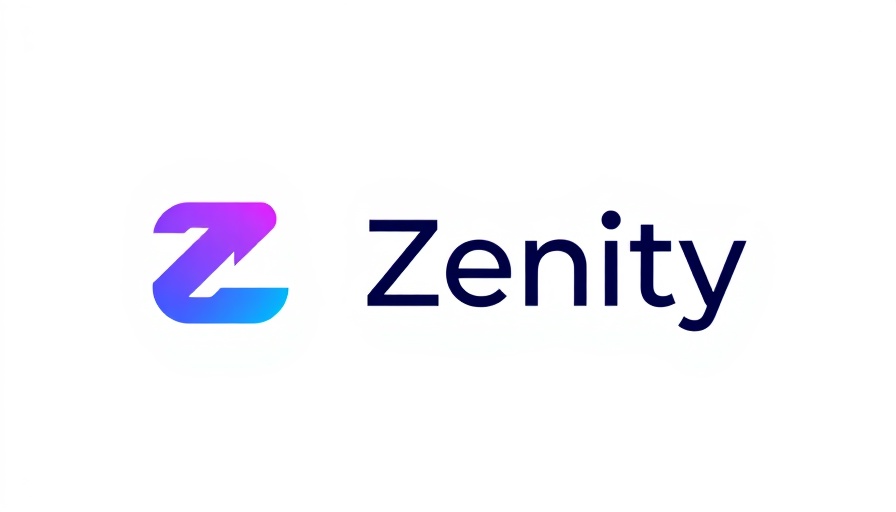 Zenity logo design with gradient and bold text for agentic AI