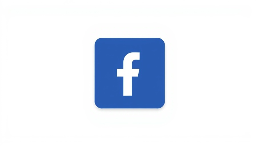 Facebook icon, blue square with white 'f'.