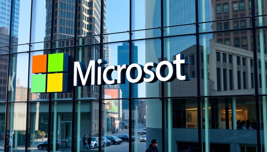 Modern Microsoft building facade reflecting cityscape, symbolizing OpenAI restructure