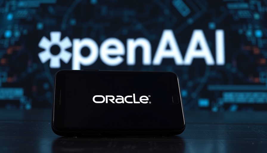 Oracle OpenAI deal visual with logos in digital setting.