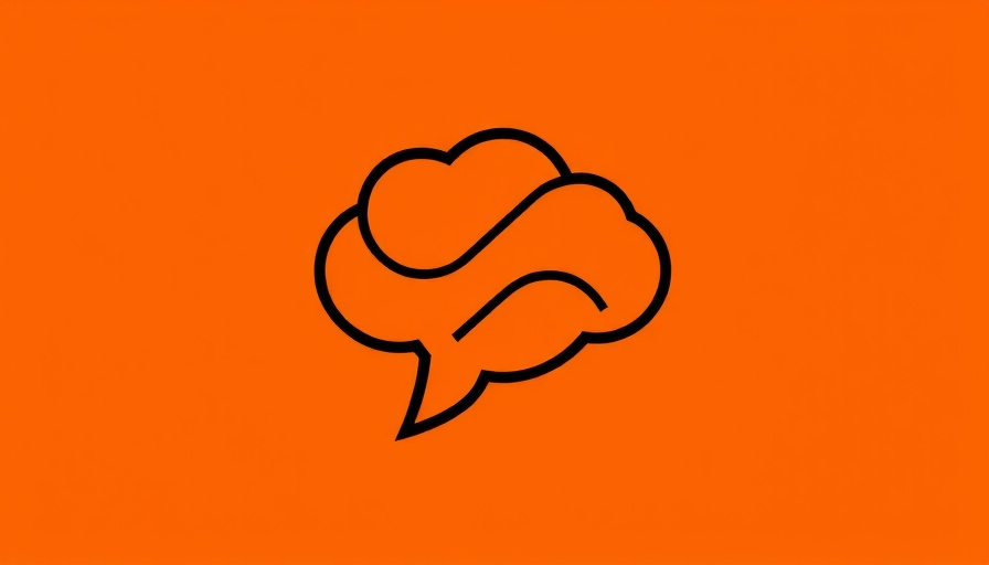 Abstract thought bubble logo on orange background for Claude AI