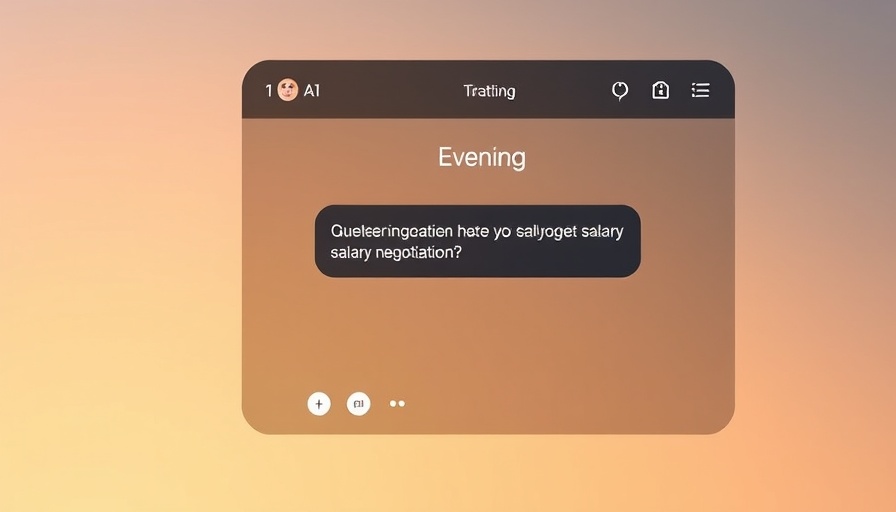 Claude AI chat interface with salary negotiation query.