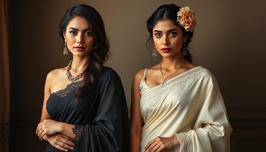 Elegant women in vintage sarees, creating viral vintage saree AI photos.