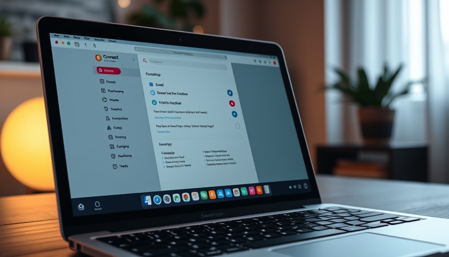Laptop displaying Comet Assistant interface for email and calendar management.