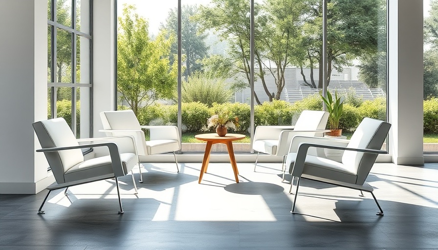 Minimalist seating area with modern chairs highlighting agentic ai concept.