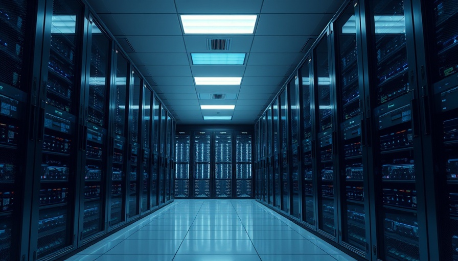 Modern server room showcasing 2025 tech trends in data centers.