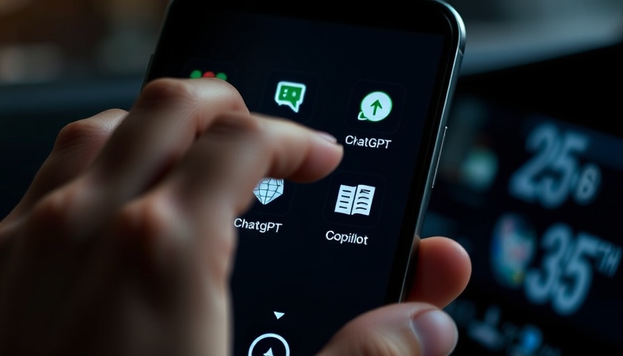 Icons on smartphone for AI apps including OpenAI GPT-5-Codex.