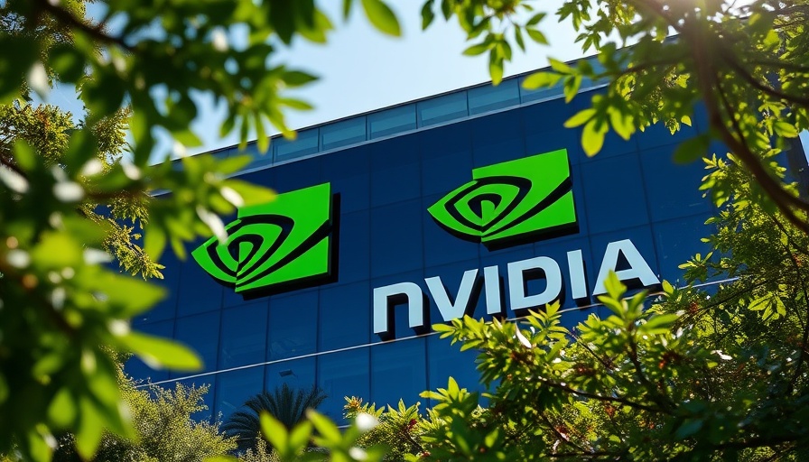Nvidia building with green logo under trees, highlighting competition rules.
