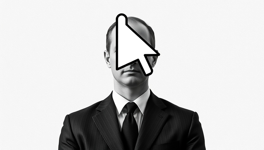 Surreal depiction of AI with cursor head, representing headless browsing agents.
