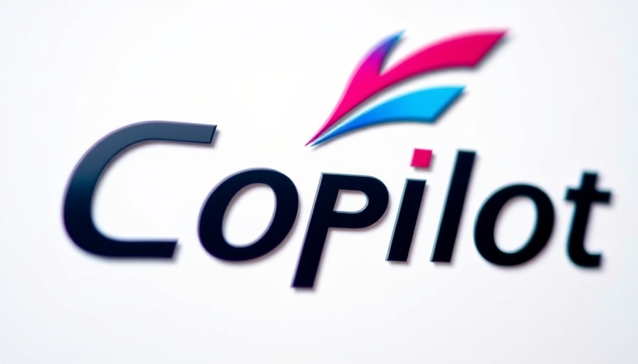 Close-up of Microsoft AI Copilot logo, vibrant colors, macro shot.