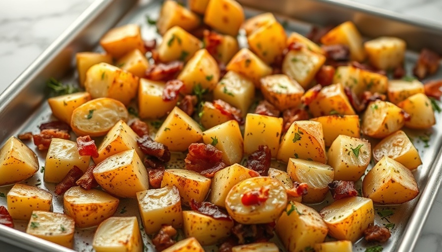 Easy recipes for roasted vegetables: golden brown potatoes.