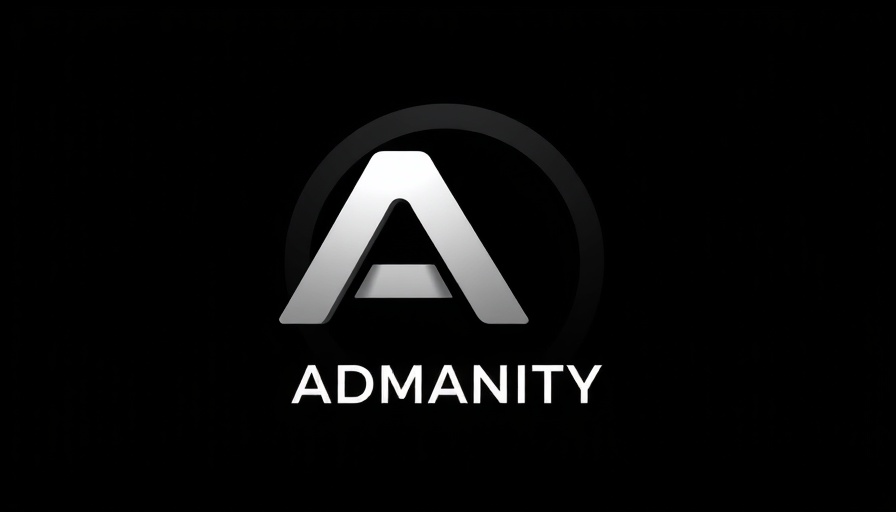 Modern 3D logo featuring an 'A' symbol for 'ADMANITY' on black.