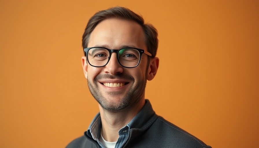 Casual professional man with glasses in a studio portrait, linked to Anthropic AI.