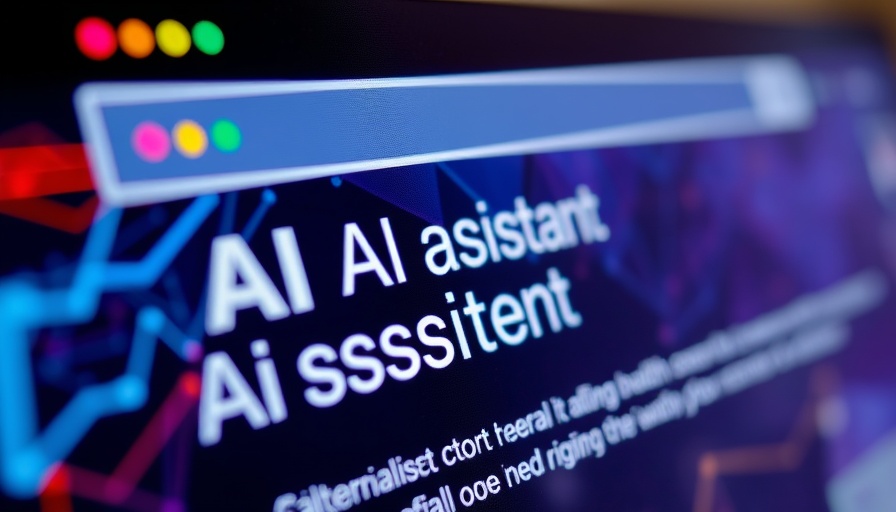 Close-up of modern AI assistant digital interface, vivid design.