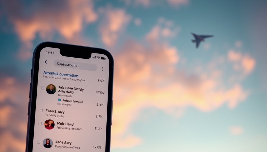 Perplexity AI interface displaying scheduling on smartphone with dreamlike sky.