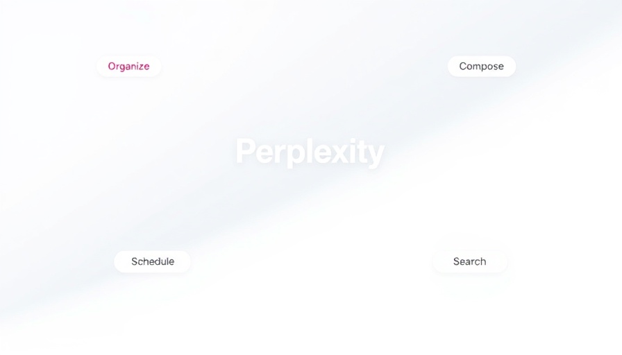 Minimalistic interface of Perplexity AI email assistant showing clean design.