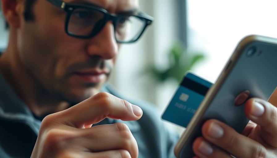Person using mobile banking app and agentic AI on smartphone.