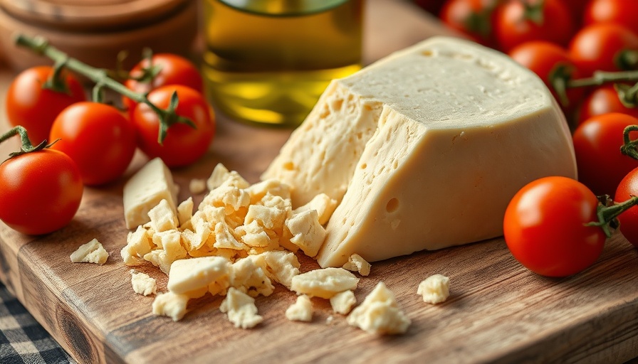 Parmigiano Reggiano chunks with tomatoes and olive oil.