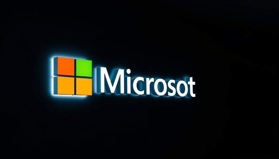 Microsoft logo glowing on a dark background, representing Microsoft AI.