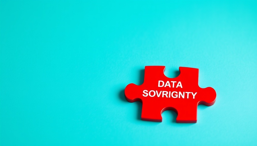 European data sovereignty platforms concept with a red puzzle piece.