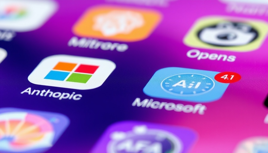 Smartphone screen showing AI-related app icons for AI news.
