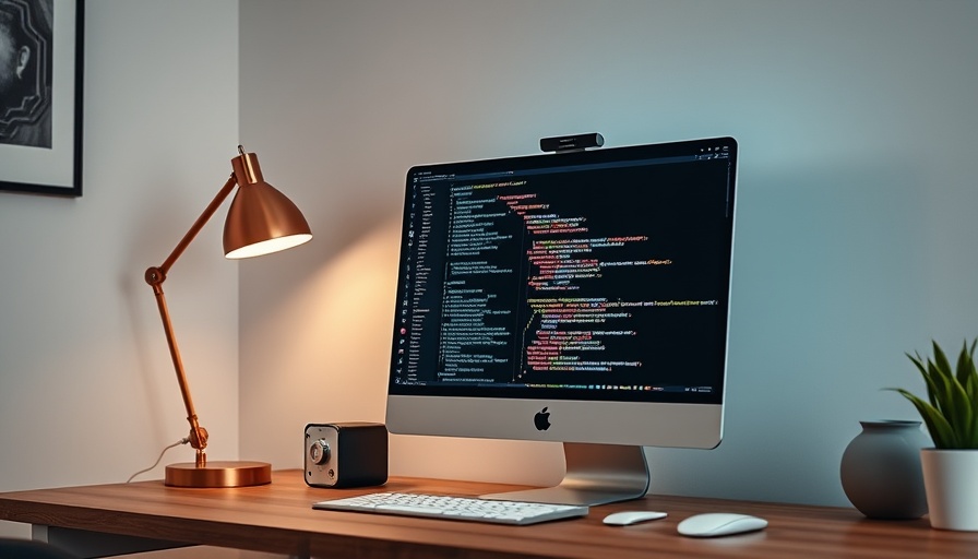 Perplexity AI interface on desktop with modern lamp and desk decor