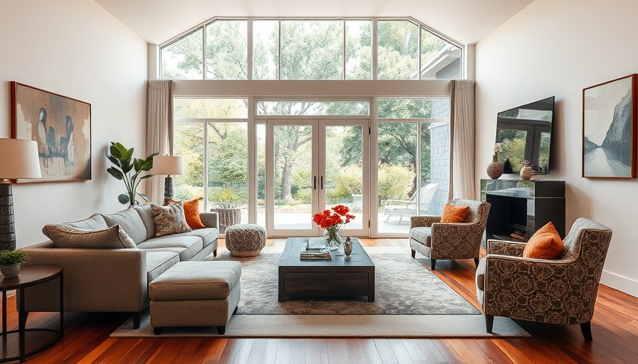 Contemporary living room with easy home updates in a cozy setting.