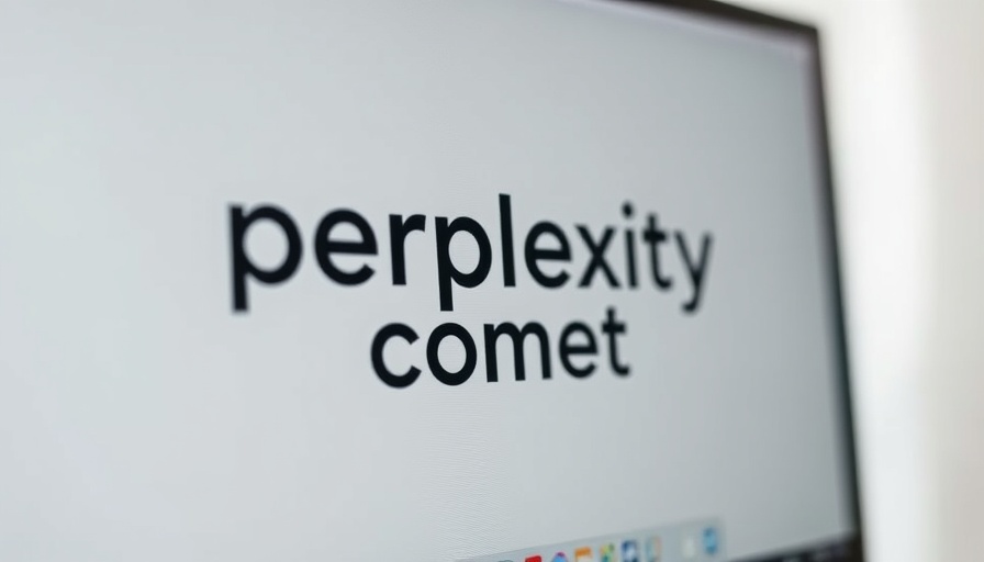Perplexity AI interface with Comet branding, app icons.