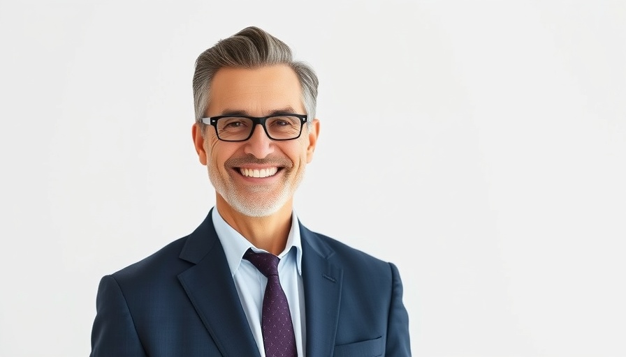 Distinguished middle-aged man represents agentic AI concept.