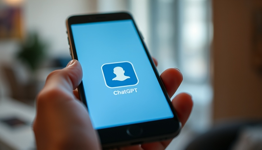 Smartphone home screen with ChatGPT app icon.
