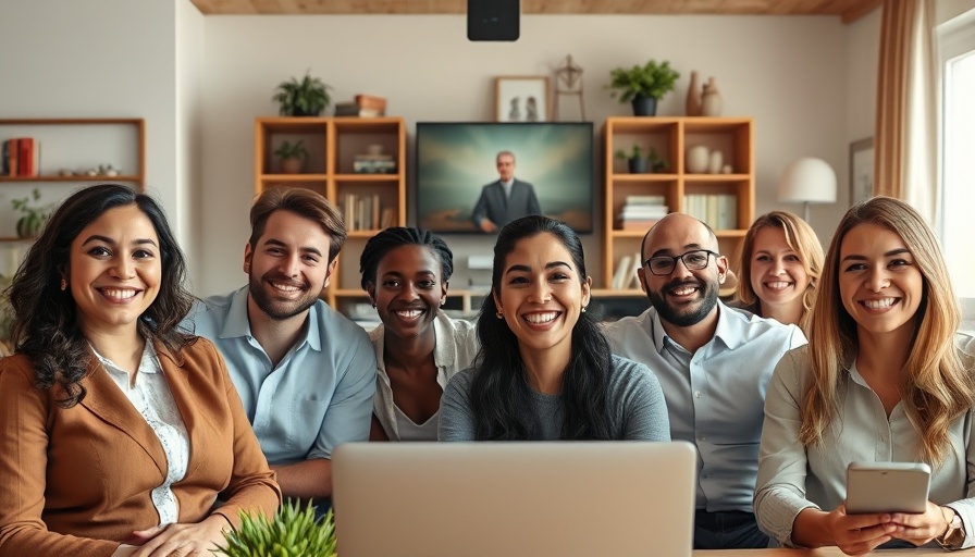 Professionals in virtual Webex meeting using AI agents, diverse group.