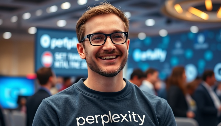 Perplexity AI tech speaker at conference.