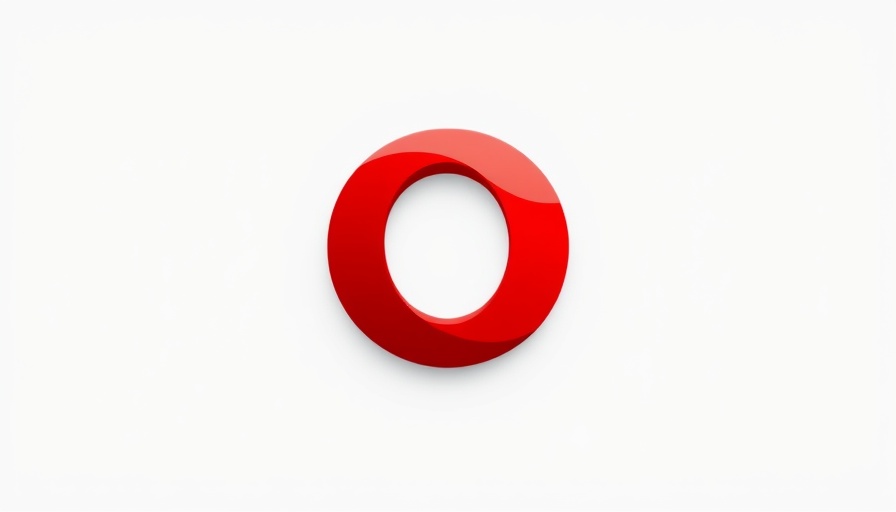 Opera browser logo with minimalist design.
