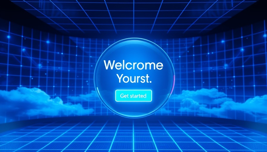 Futuristic interface of Comet with sphere and get started button.
