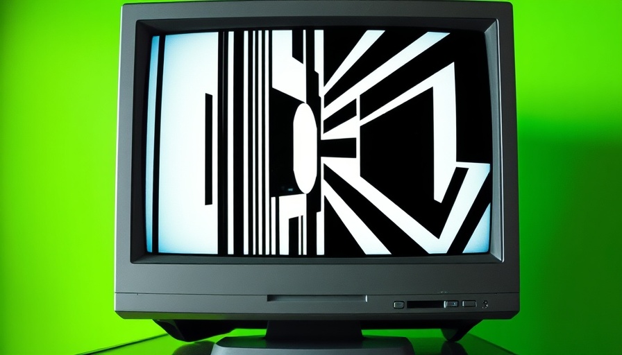 Abstract pattern on retro computer screen, OpenAI deepfakes theme