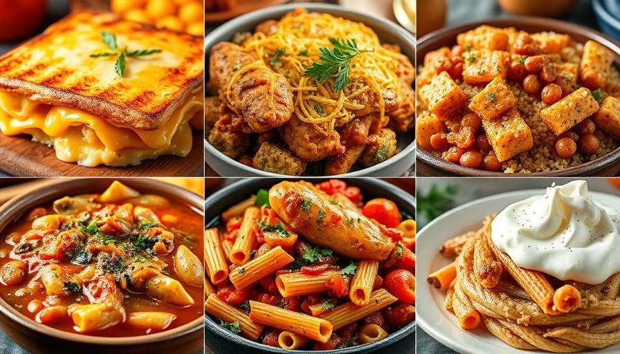 Hearty weekly meal plan featuring various dishes for October 2025.