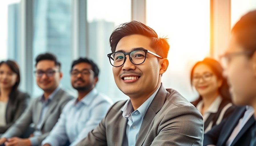 Confident business professional discussing in office, representing Perplexity AI.