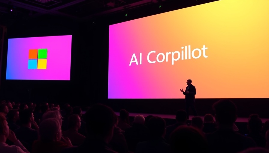 Colorful Microsoft AI Copilot logo in presentation.