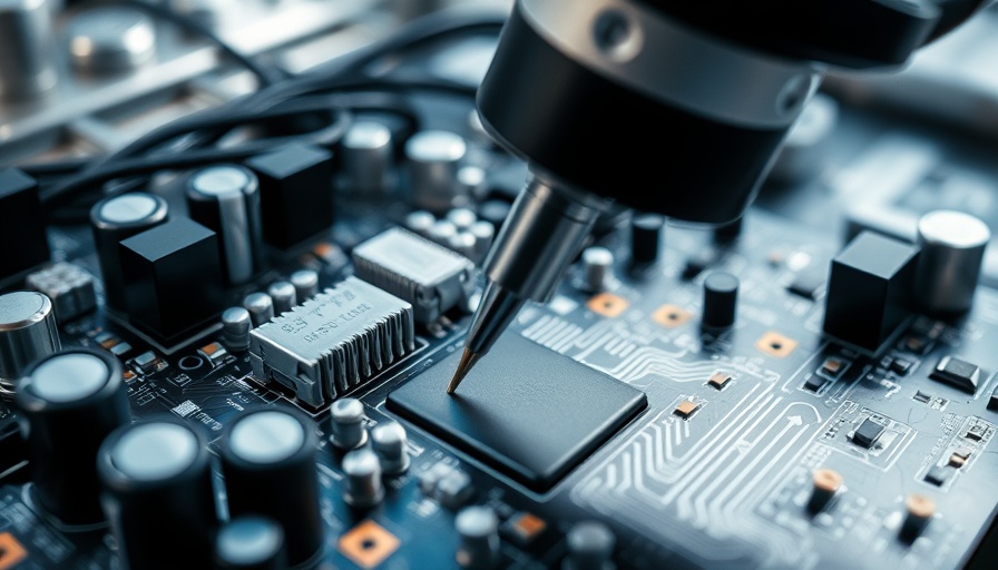 Teradyne technology involved in precise electronic circuit testing, representing stock valuation insights.