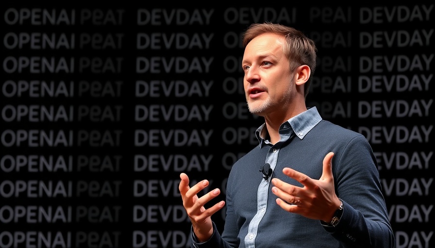 OpenAI Sora IP Control promo photo of a speaker at Dev Day.