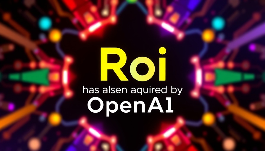 Colorful abstract logo with AI apps acquisition announcement